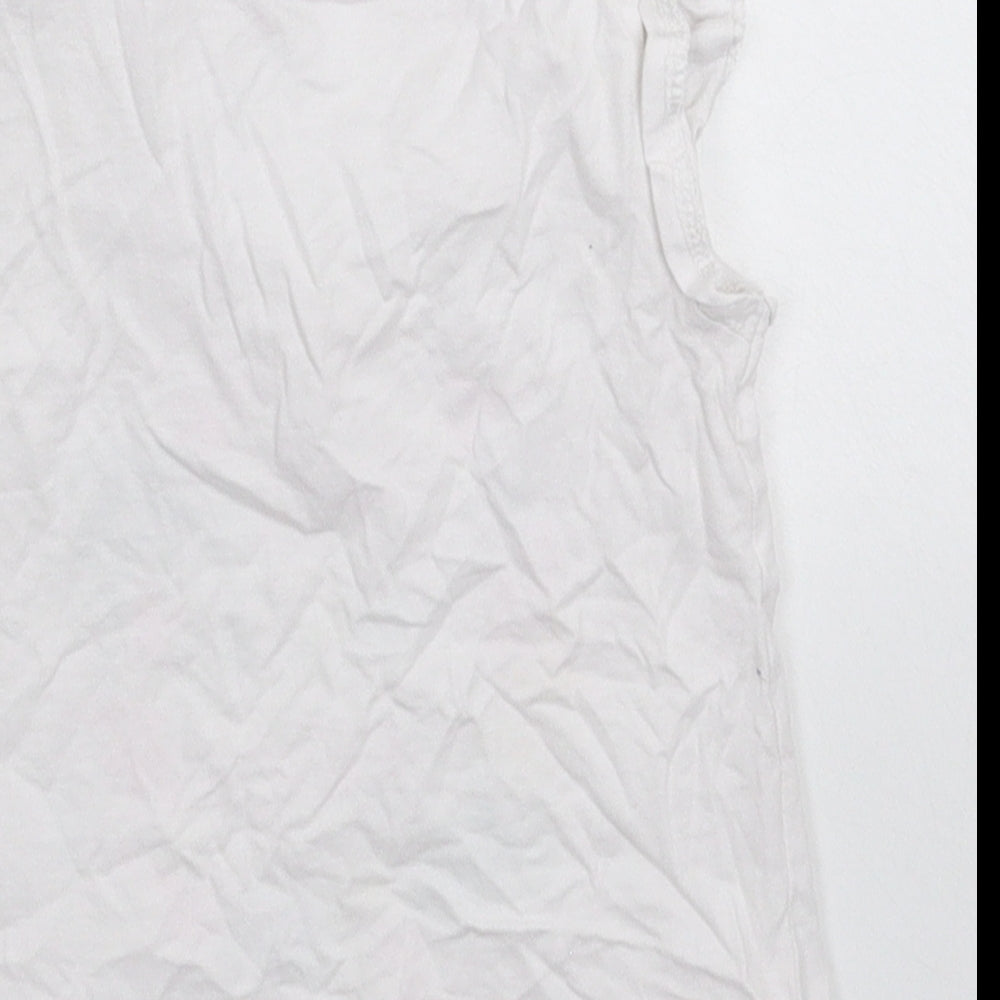 Matalan Girls White Basic T-Shirt Size 18-24 Months
