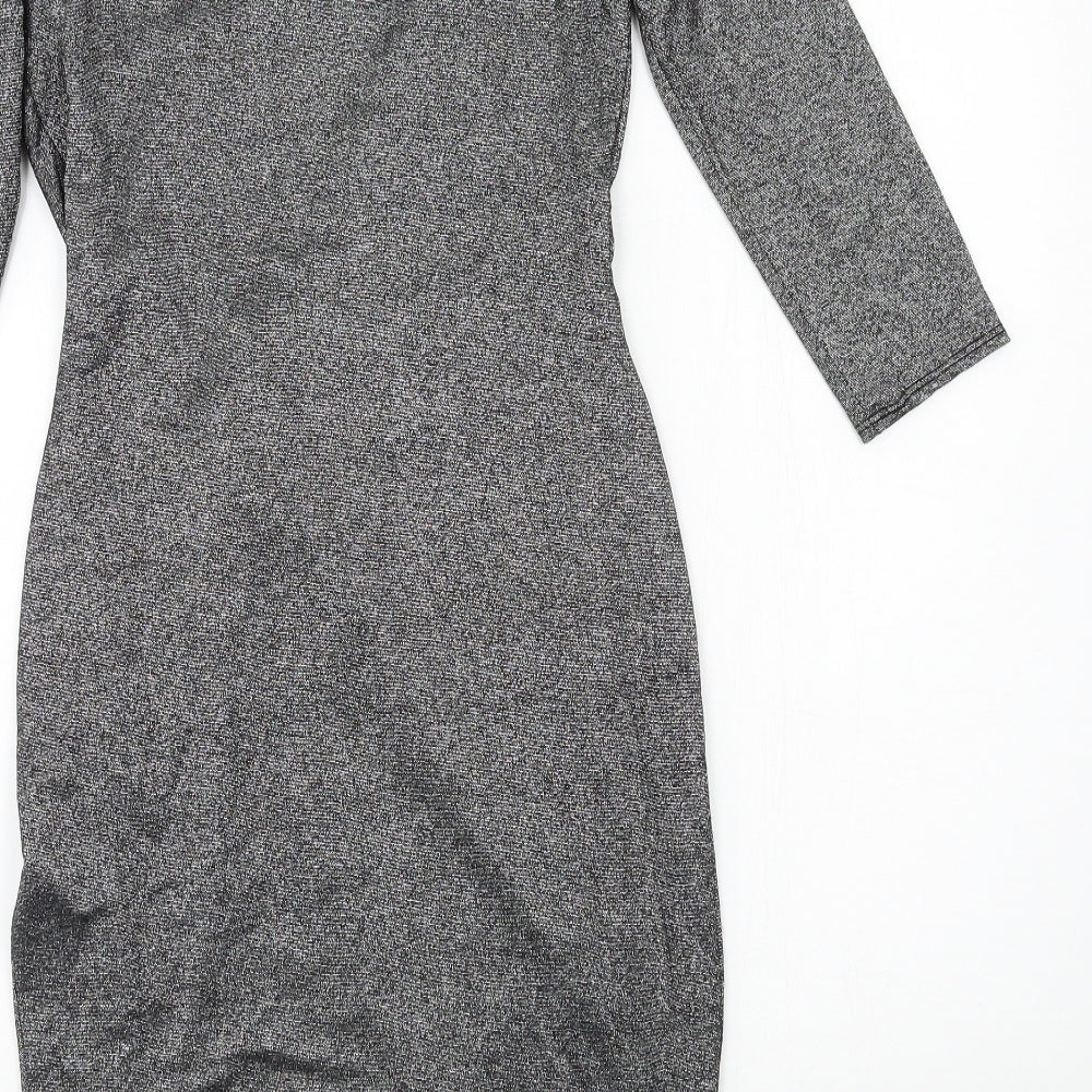 F&F Womens Grey Jersey Bodycon Size 6
