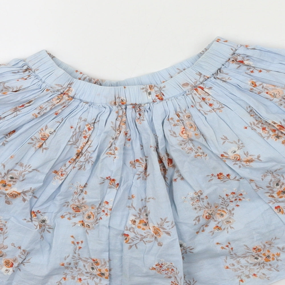 NEXT Girls Blue Floral Flare Skirt Size 9 Years