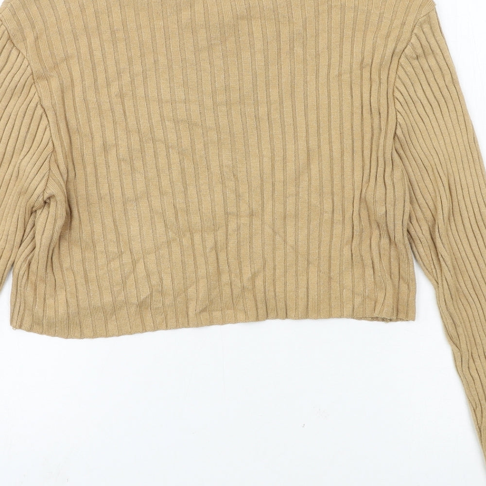 Primark Womens Brown Knit Pullover Jumper Size 12