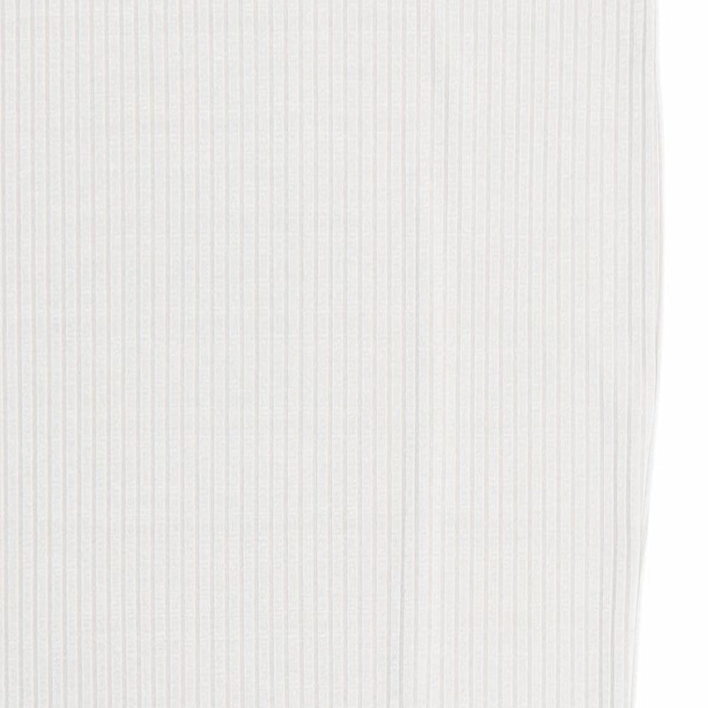 Boohoo Womens Grey Flare Skirt Size 10 - Stretch waistband