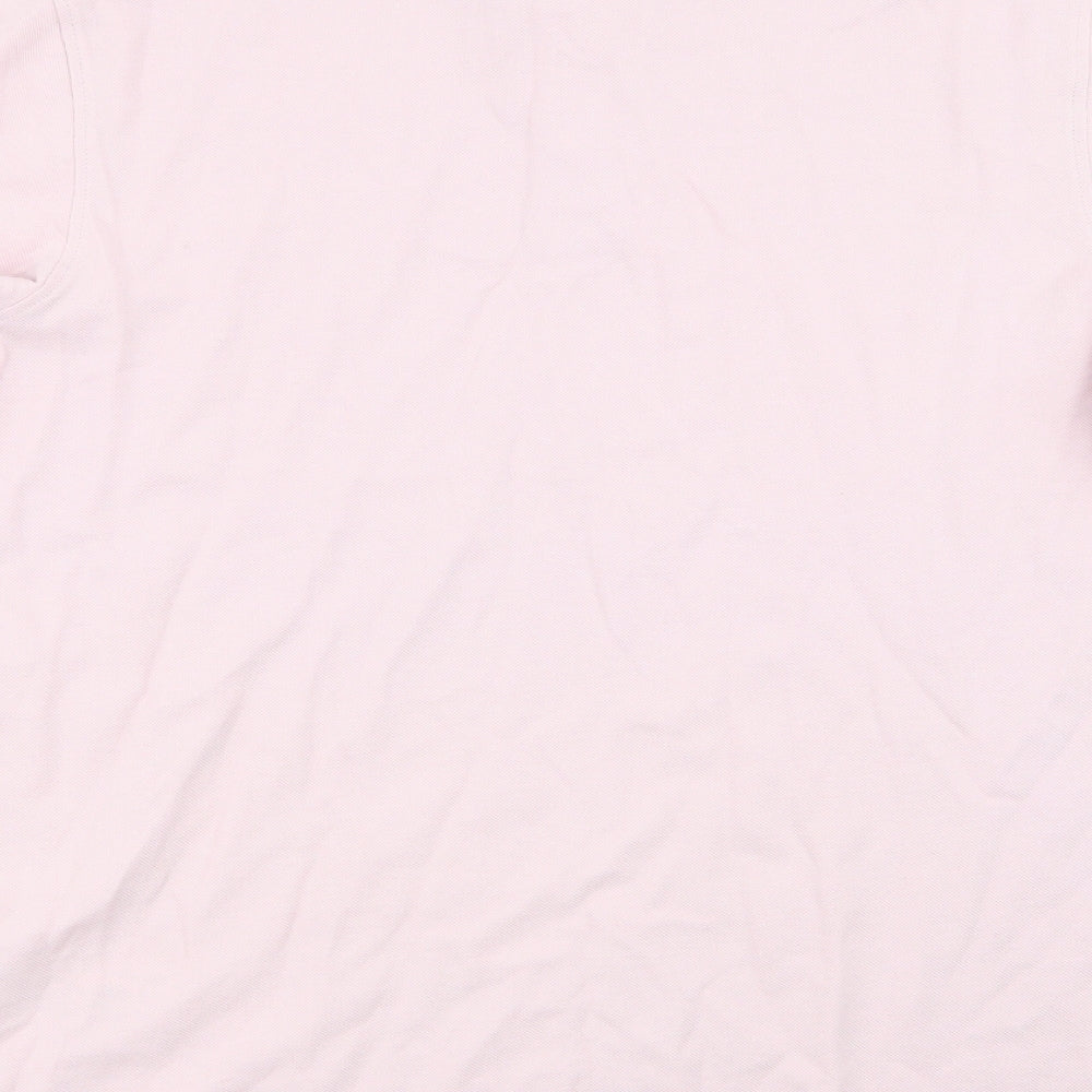 M&S Mens Pink Polo Size M