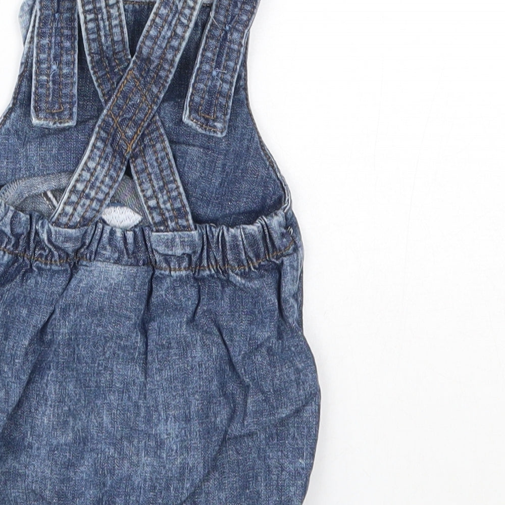 NEXT Baby Blue Animal Print Babygrow One-Piece Size 0-3 Months