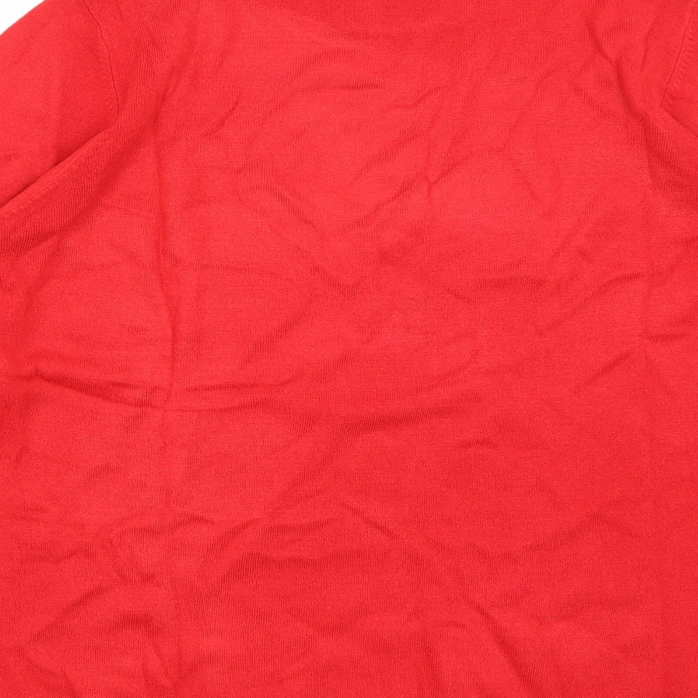 Preworn Womens Red Pullover Jumper Size M