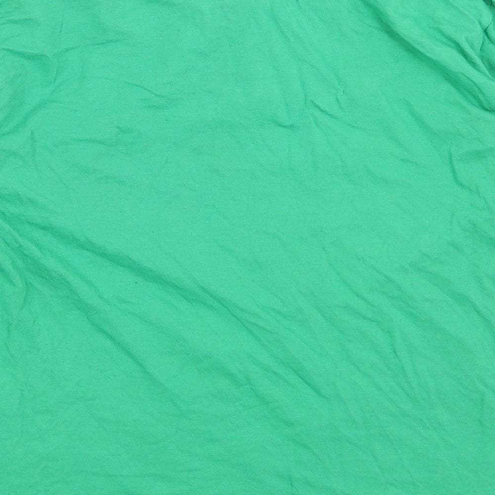 Made By Elves Womens Green Basic T-Shirt Size 12 - Mum Elf