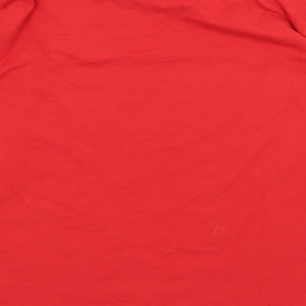 George Womens Red Basic T-Shirt Size 12 - Christmas Crew 2019