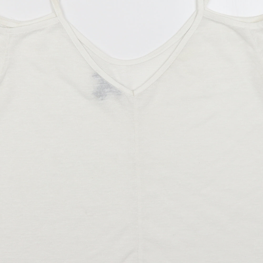 Atmosphere Womens White Basic Blouse Size 8