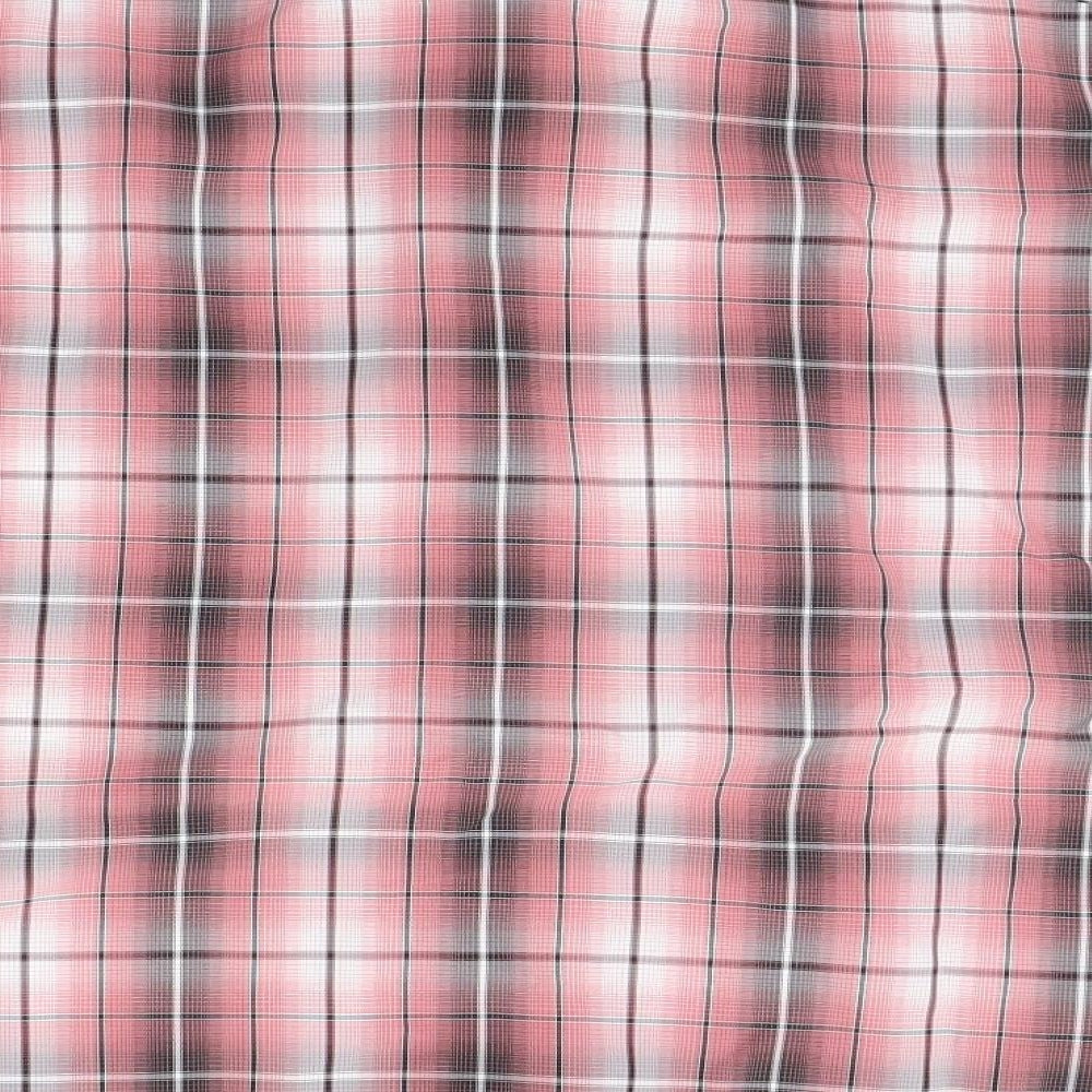 Marks and Spencer Mens Red Check Button-Up Size XL