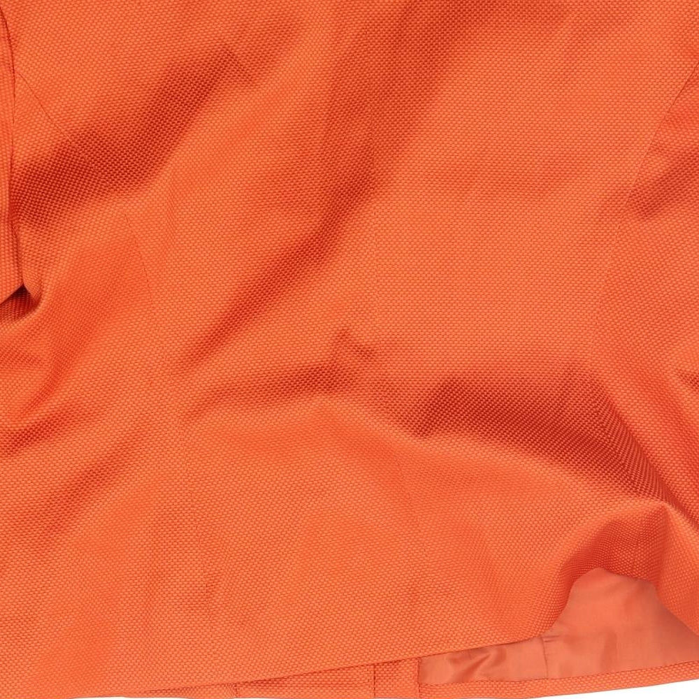 Monacco Womens Orange Jacket Blazer Size 14