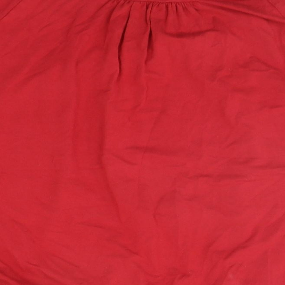 Jacqueline Riu Womens Red Basic T-Shirt Size M