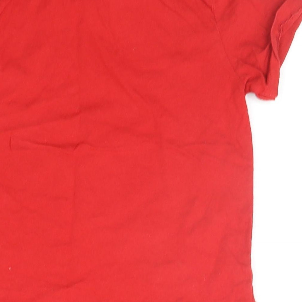 Comic Relief Boys Red Basic T-Shirt Size 3-4 Years - pug