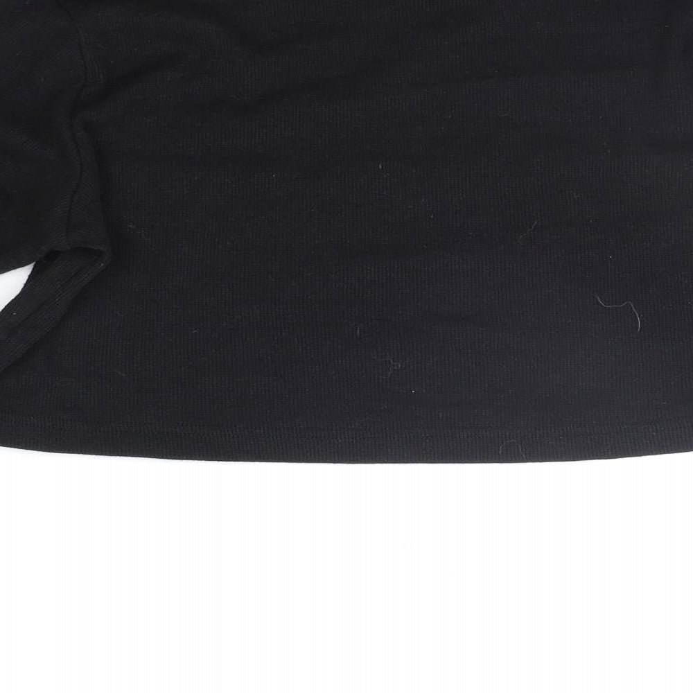 Missguided Womens Black Pullover Jumper Size 16
