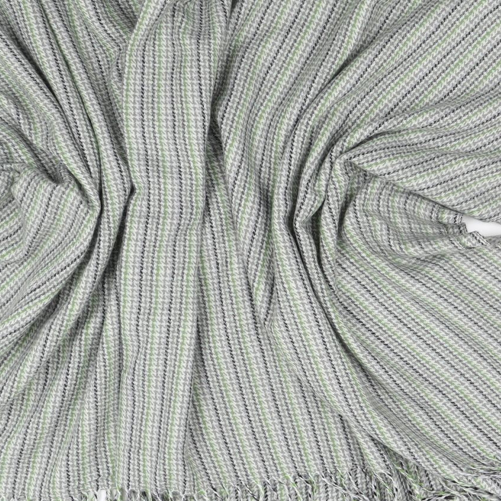 TCM Womens Green Striped Knit Jacket Poncho One Size