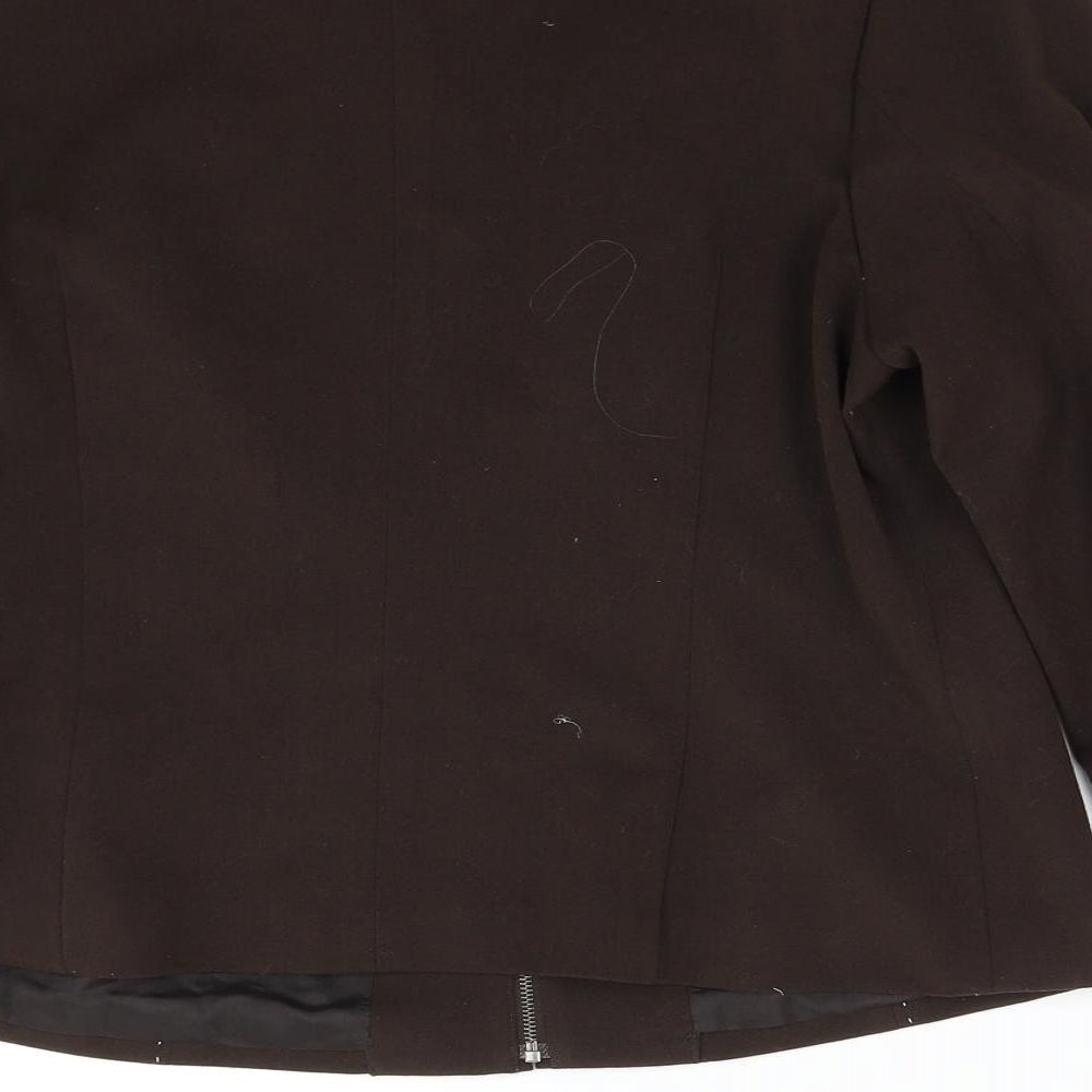 Draper's & Damon's Womens Brown Jacket Suit Jacket Size S