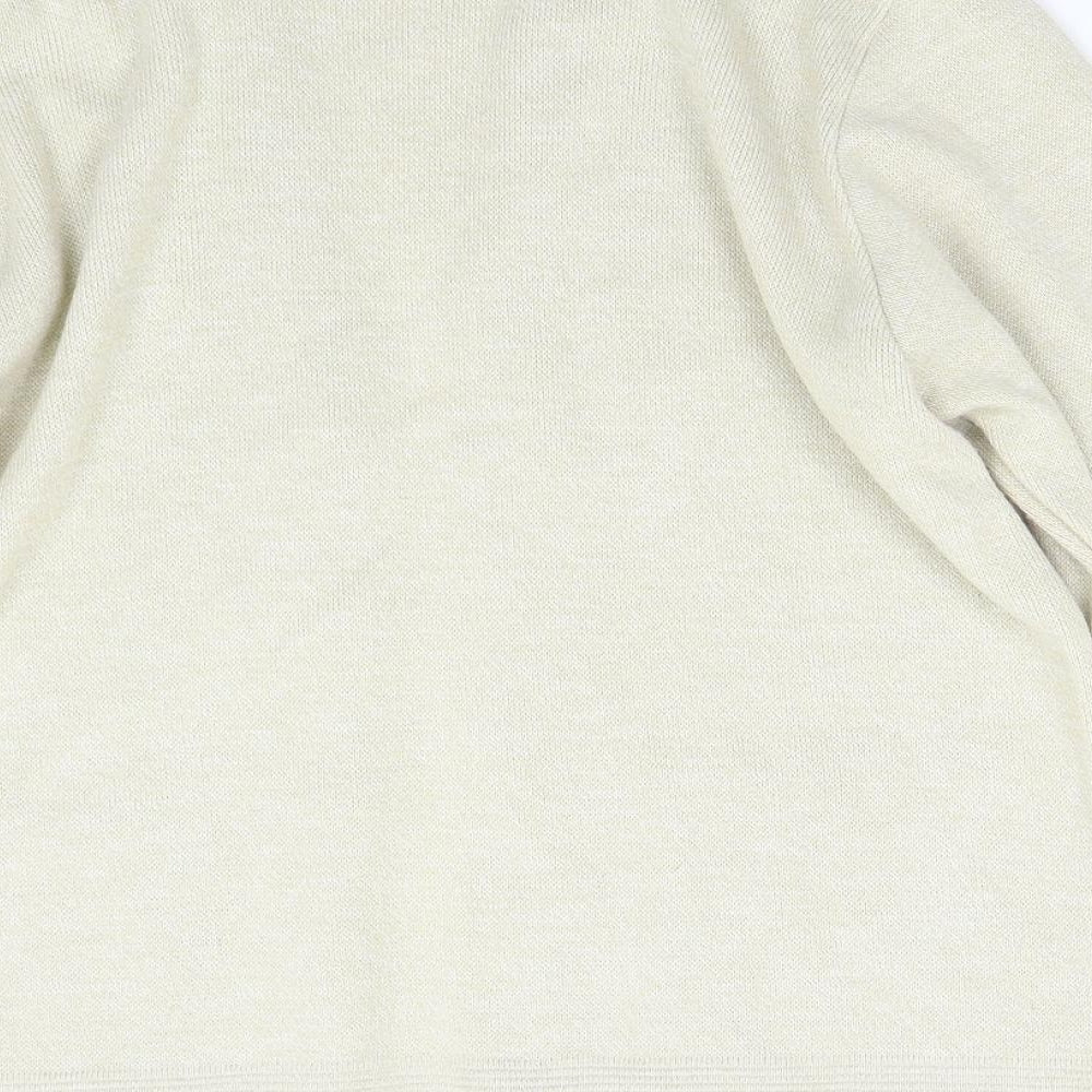 ME Womens Beige Knit Cardigan Jumper Size M