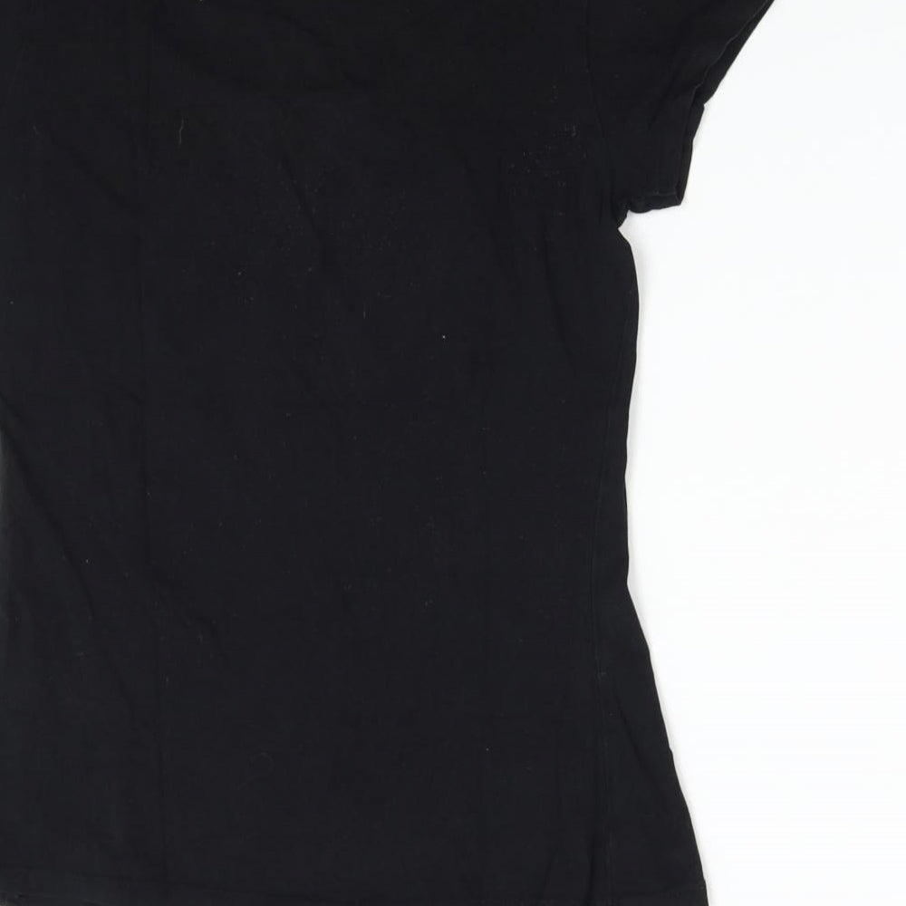 Preworn Womens Black Basic T-Shirt Size M