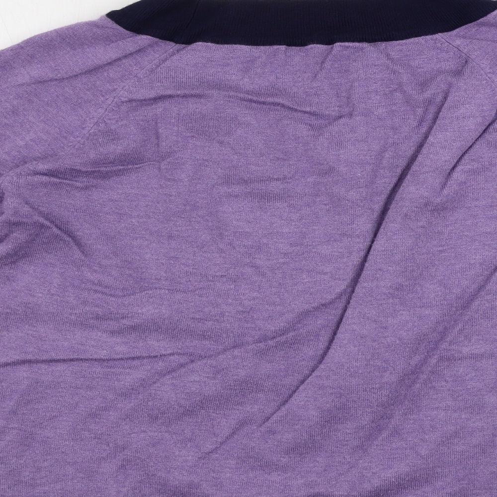 M&Co Womens Purple Pullover Jumper Size 14