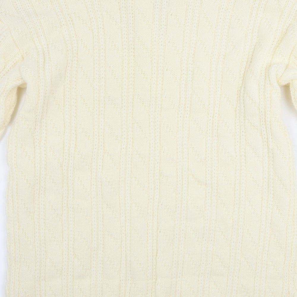 PRETTYLITTLETHING Womens Ivory Pullover Jumper Size S