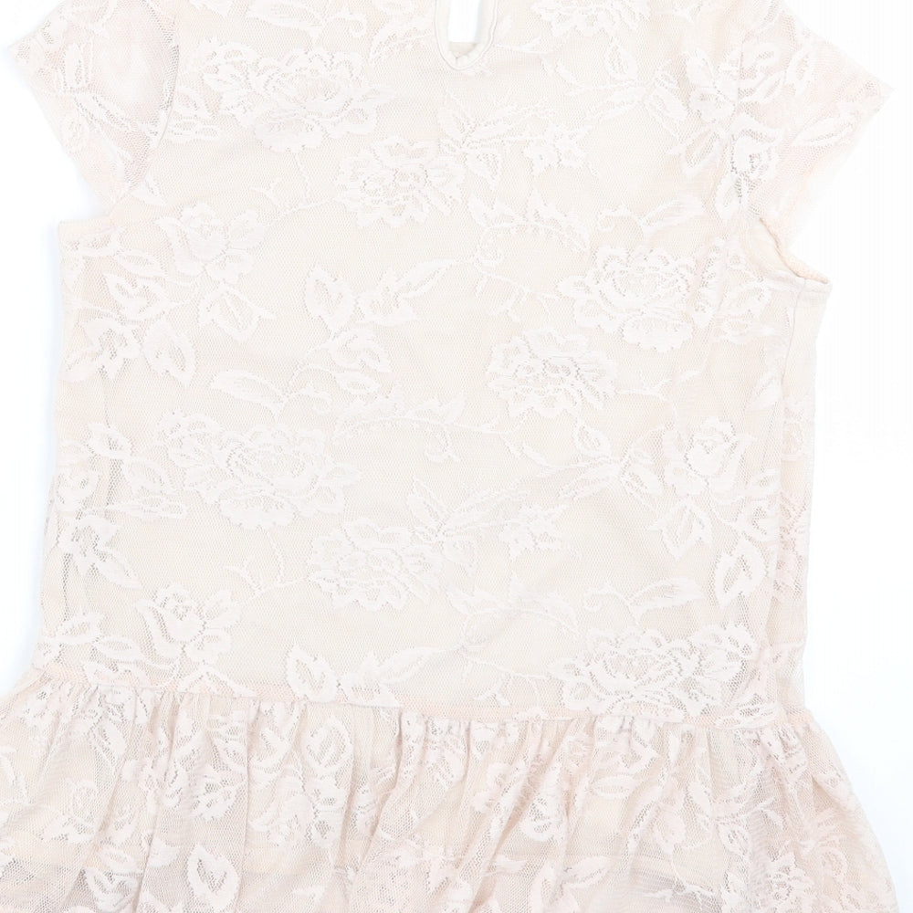 George Girls Pink Floral Basic Blouse Size 11-12 Years