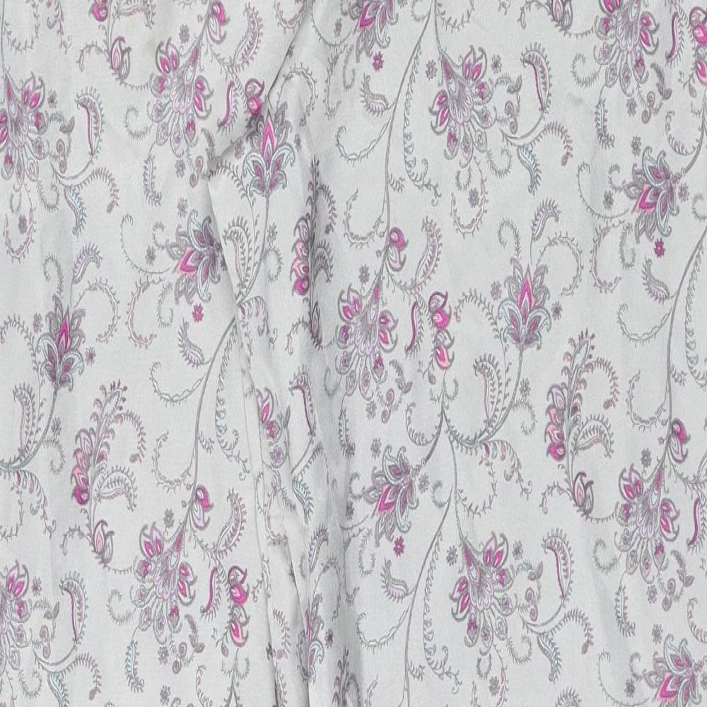 Preworn Womens Silver Paisley Capri One Piece Size 12