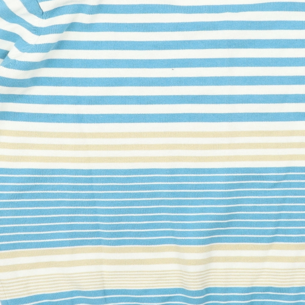 EWM Womens Multicoloured Striped Pullover Jumper Size M