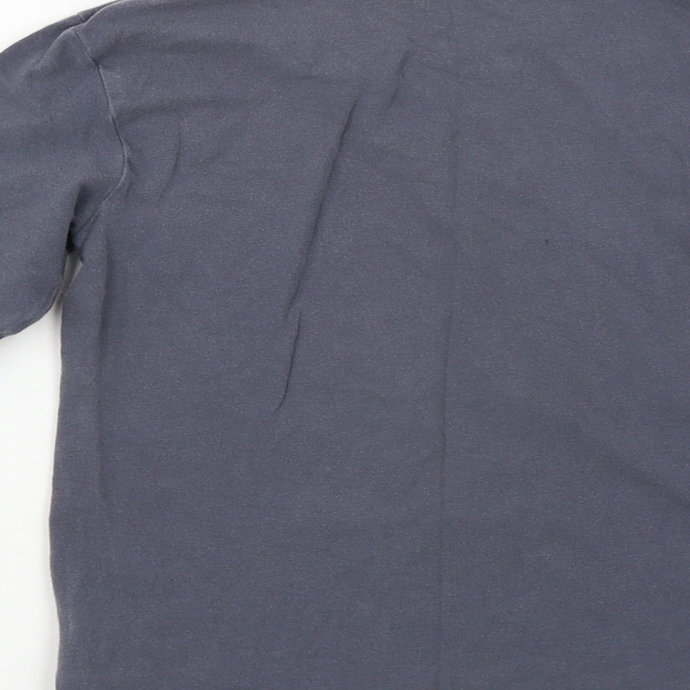 Preworn Girls Grey Basic T-Shirt Size 10 Years