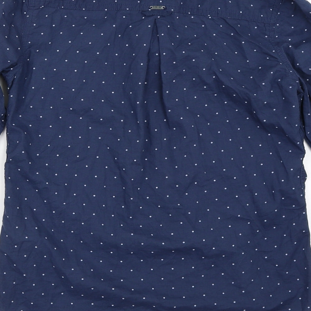 Preworn Womens Blue Basic Button-Up Size S