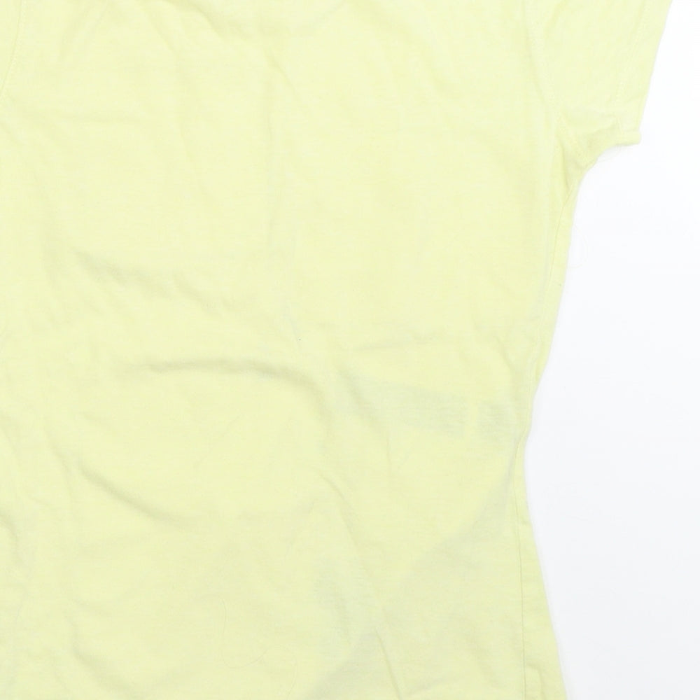 Atmosphere Womens Yellow Basic T-Shirt Size 6