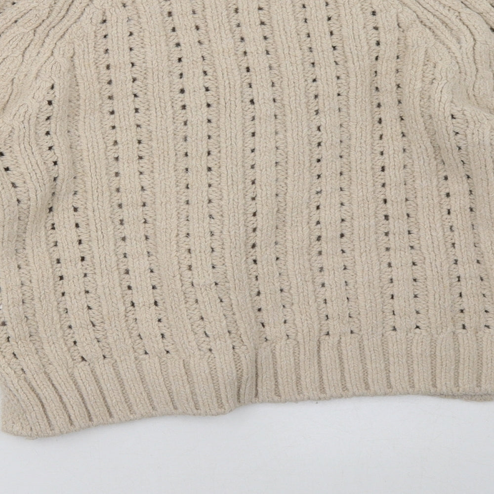George Womens Beige Pullover Sweatshirt Size S