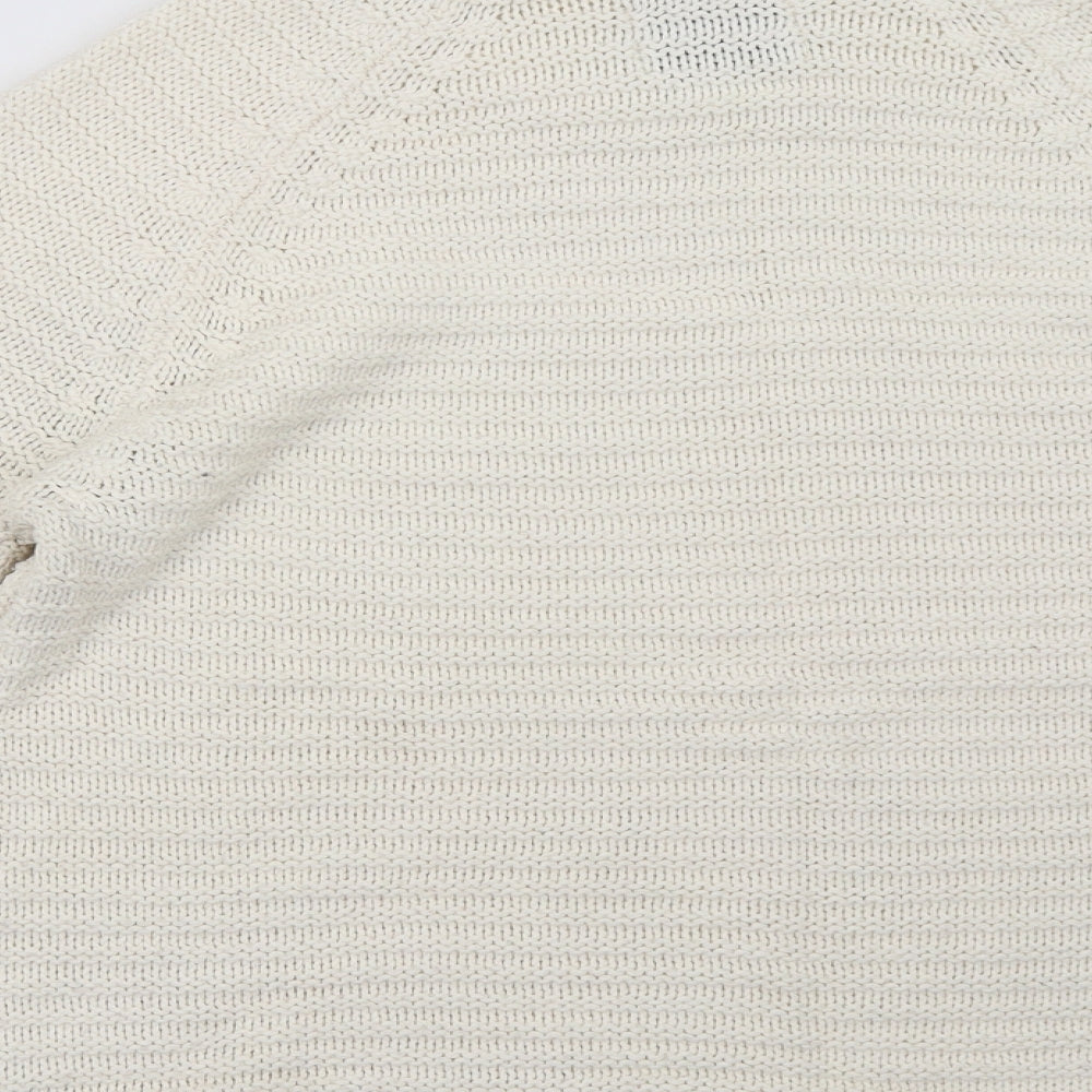 Matalan Womens White Pullover Sweatshirt Size M