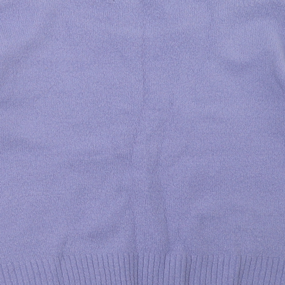 New Look Womens Purple Pullover Sweatshirt Size 12