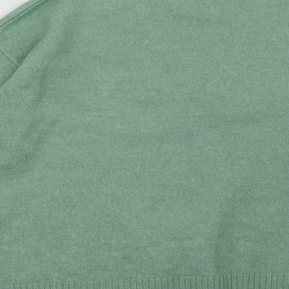 nutmge Womens Green Pullover Sweatshirt Size 12