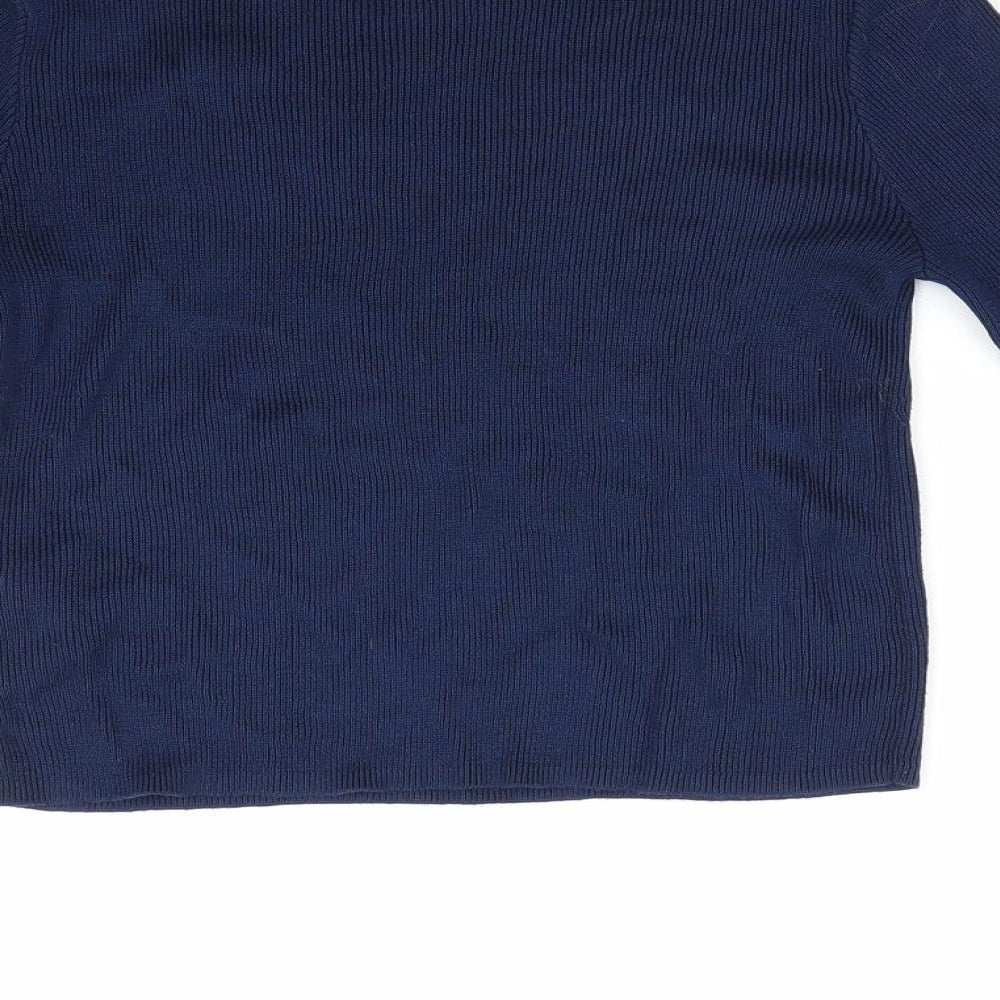Divided Womens Blue Pullover Jumper Size 10