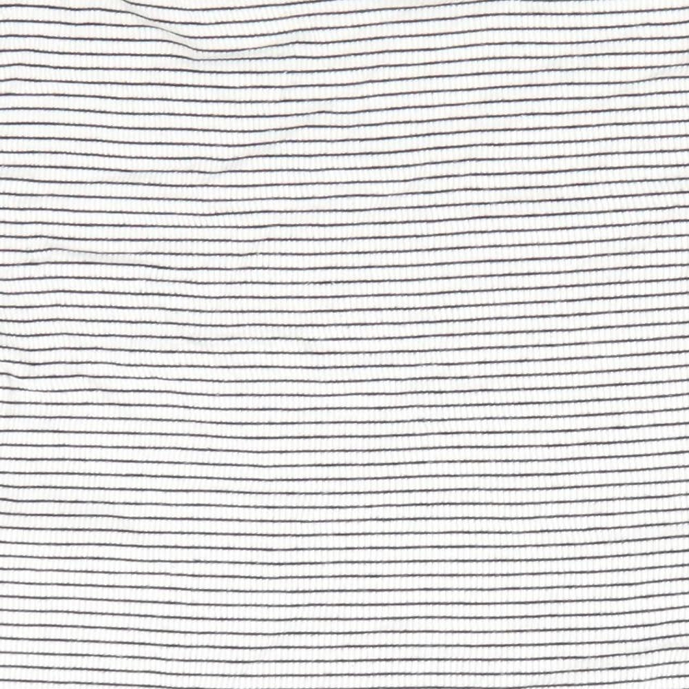 Divided Womens Black Striped Tunic T-Shirt Size M