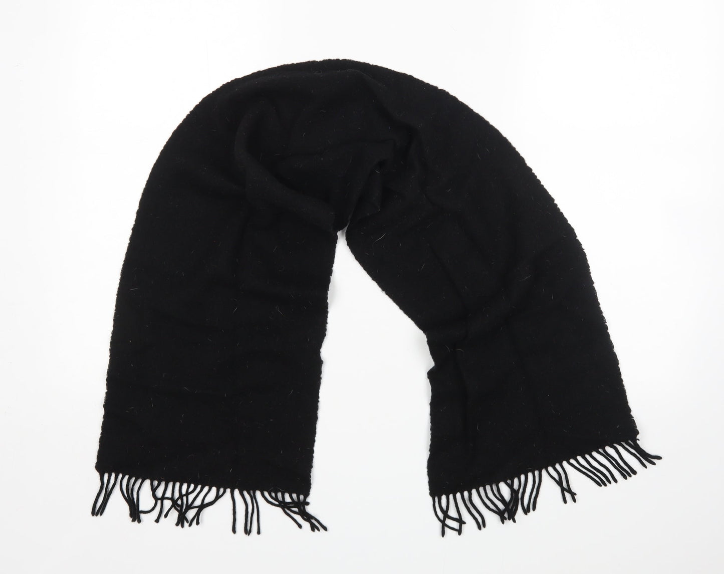 Preworn Unisex Black Scarf Size Regular