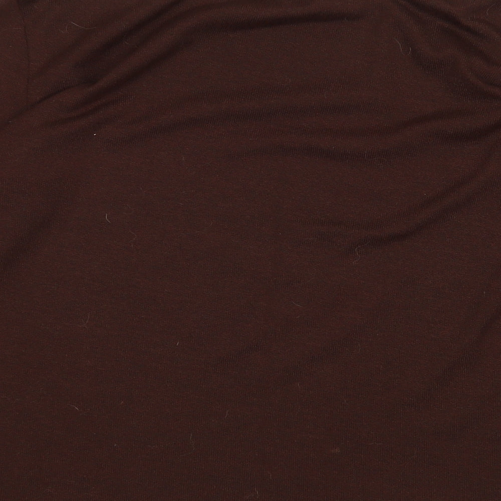 Zanzea Womens Brown Pullover Jumper Size M