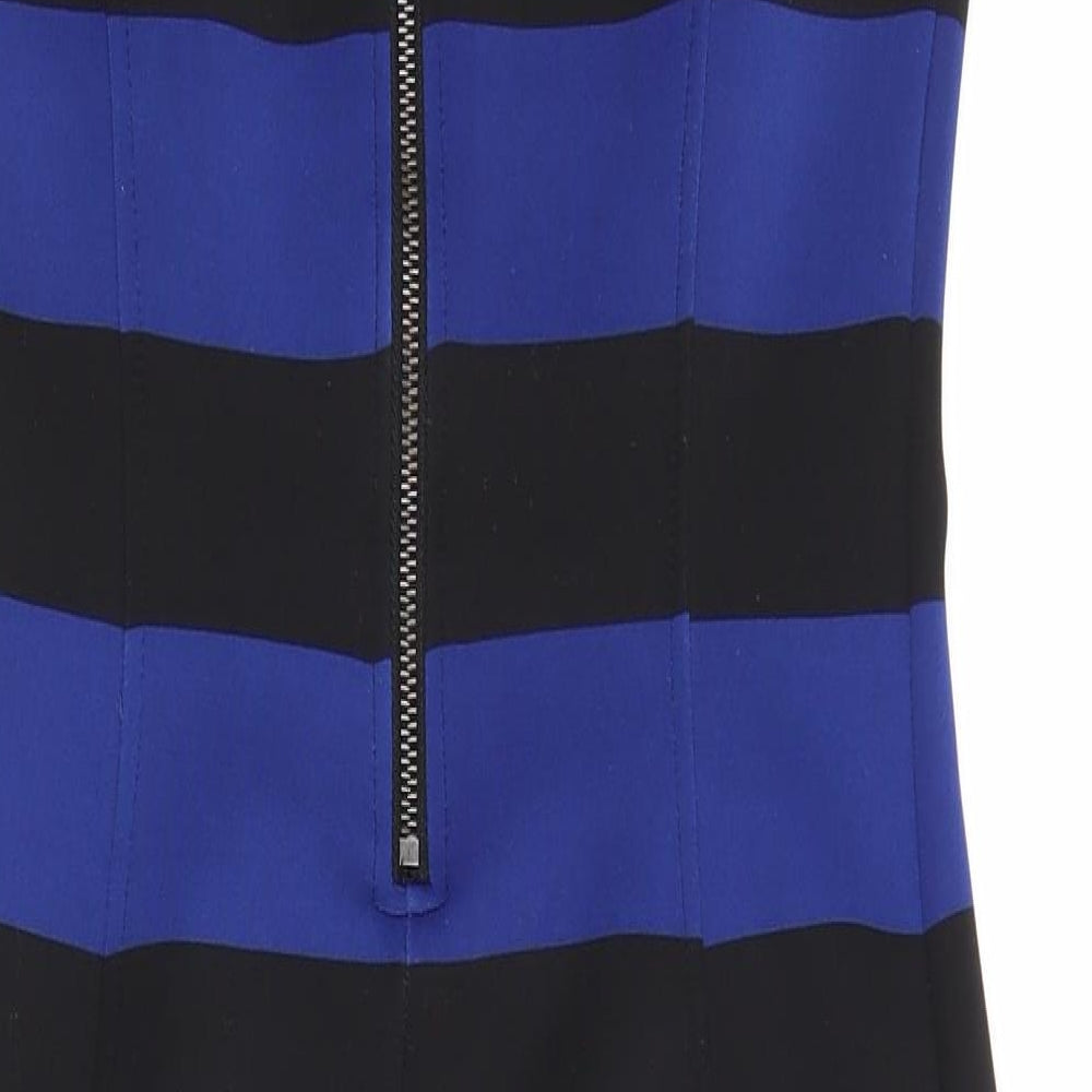 H&M Womens Multicoloured Striped Pencil Dress Size S