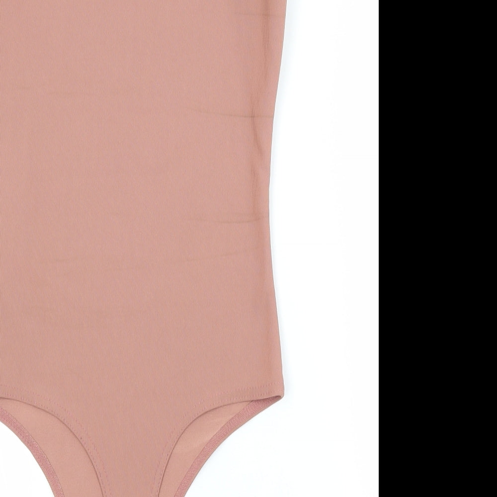 Missguided Womens Pink Unitard One-Piece Size 10
