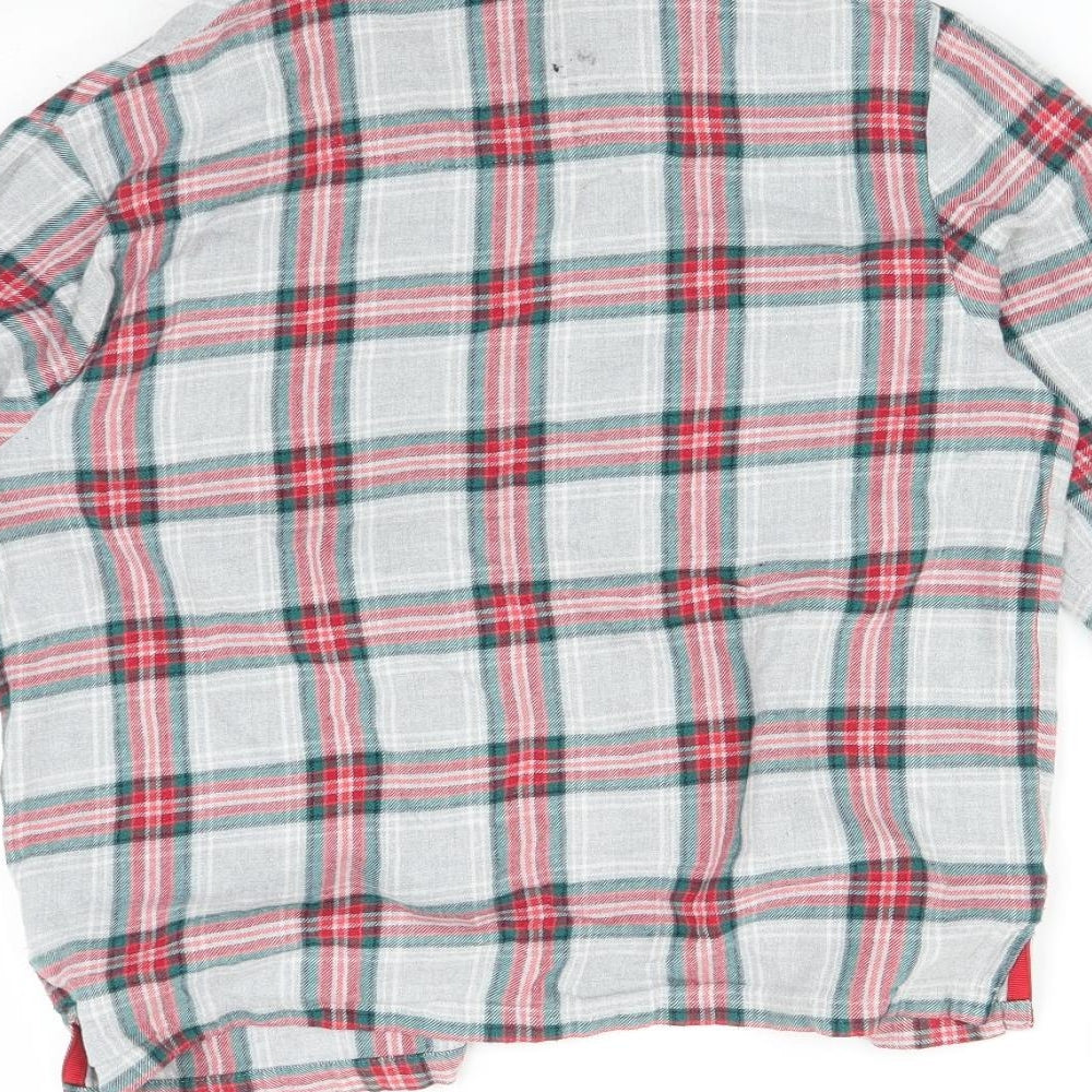 Marks & Spencer Girls Multicoloured Check Pyjama Top Size 11-12 Years
