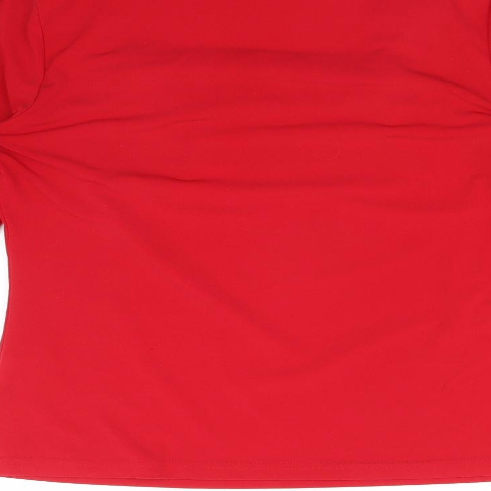 Kaleidoscope Womens Red Basic T-Shirt Size 14