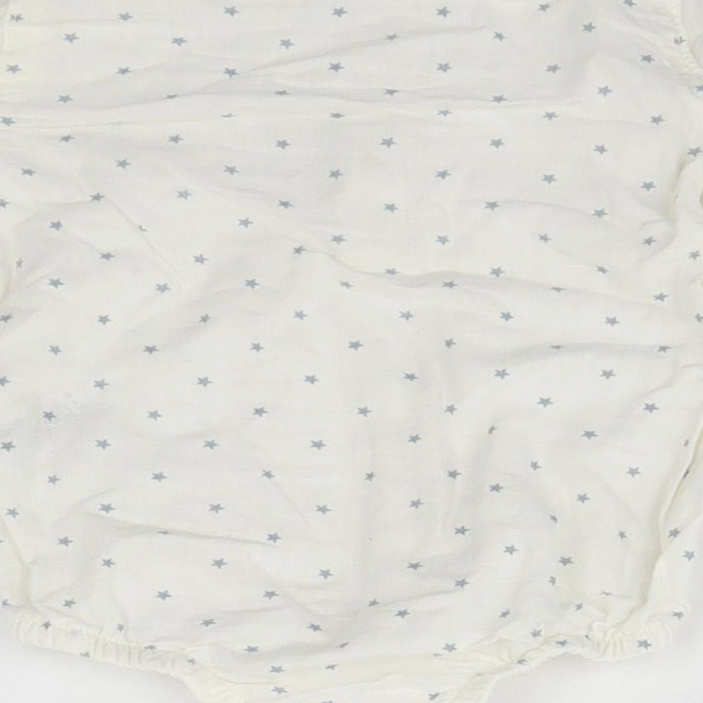 TU Baby White Geometric Leotard One-Piece Size 9-12 Months