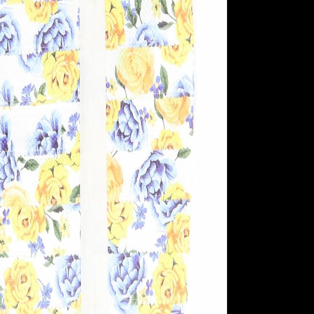 New Look Womens White Floral Pencil Dress Size 10