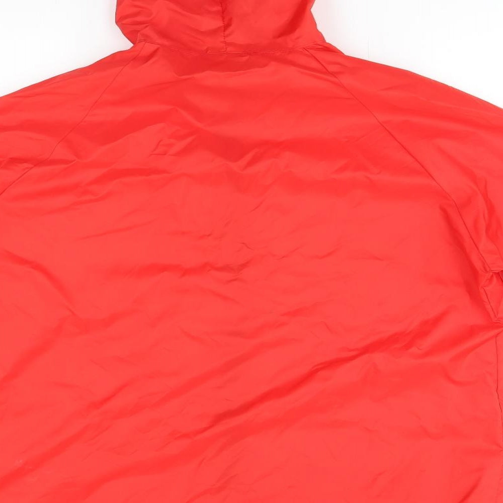 Preworn Mens Red Rain Coat Coat Size M