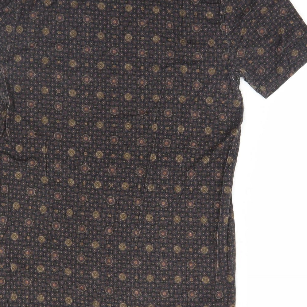 River Island Womens Brown Paisley Basic T-Shirt Size XS