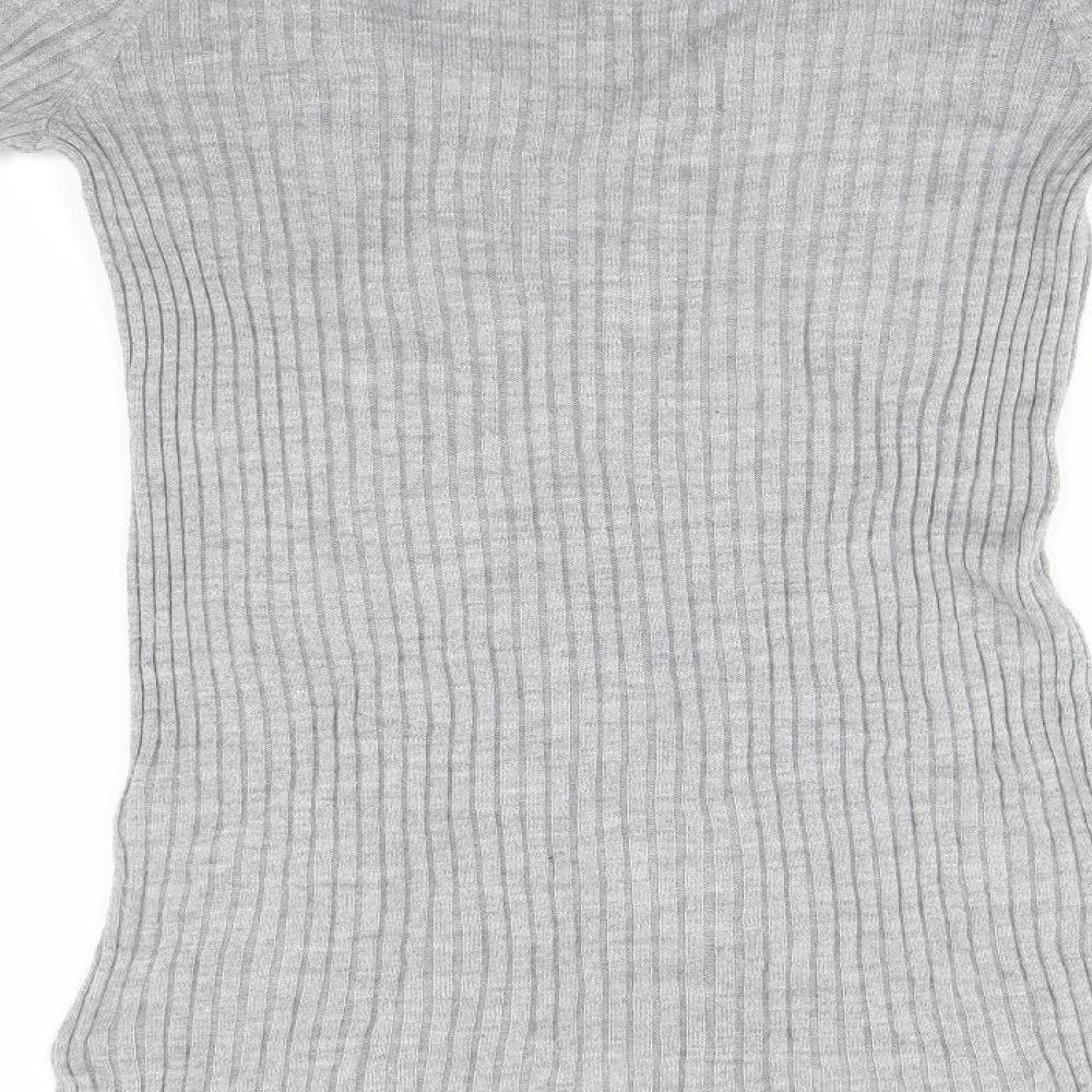 Blooming Marvellous Womens Grey Striped Pullover Jumper Size 12
