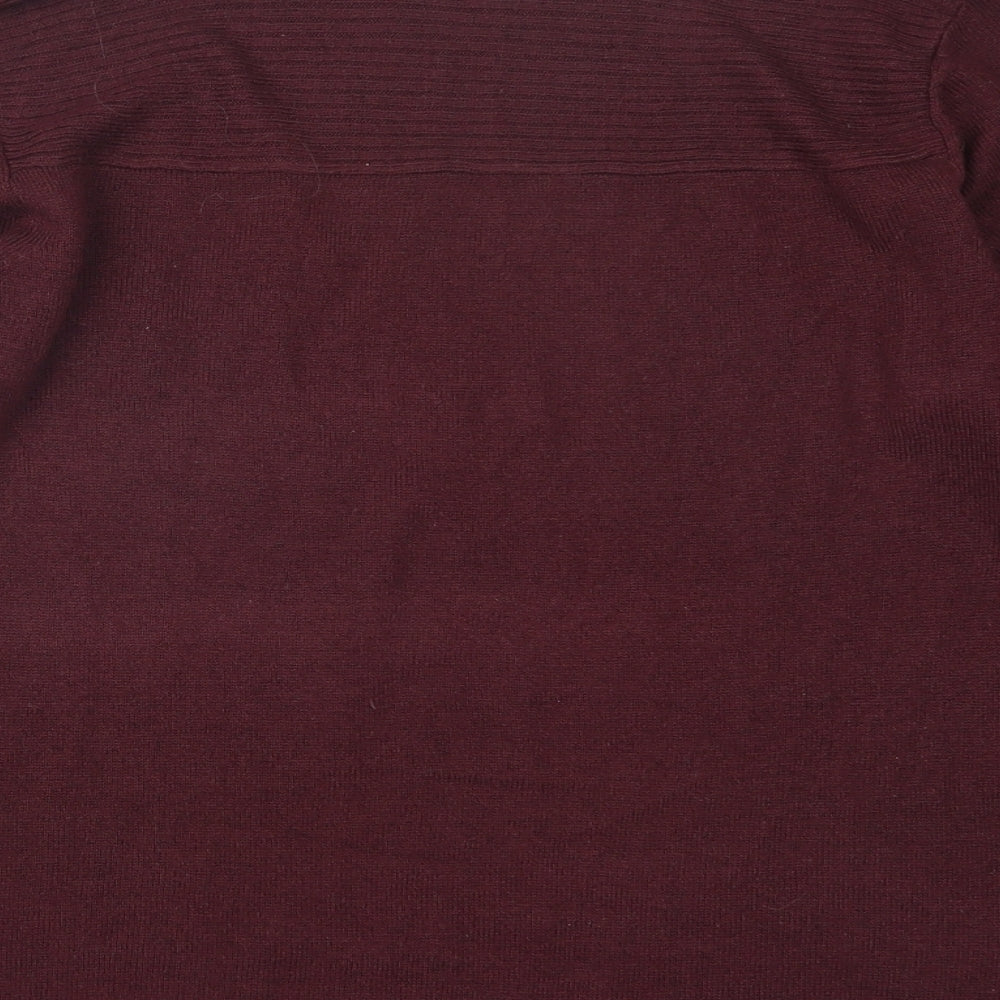 ARISTA Womens Purple Knit Pullover Jumper Size 14