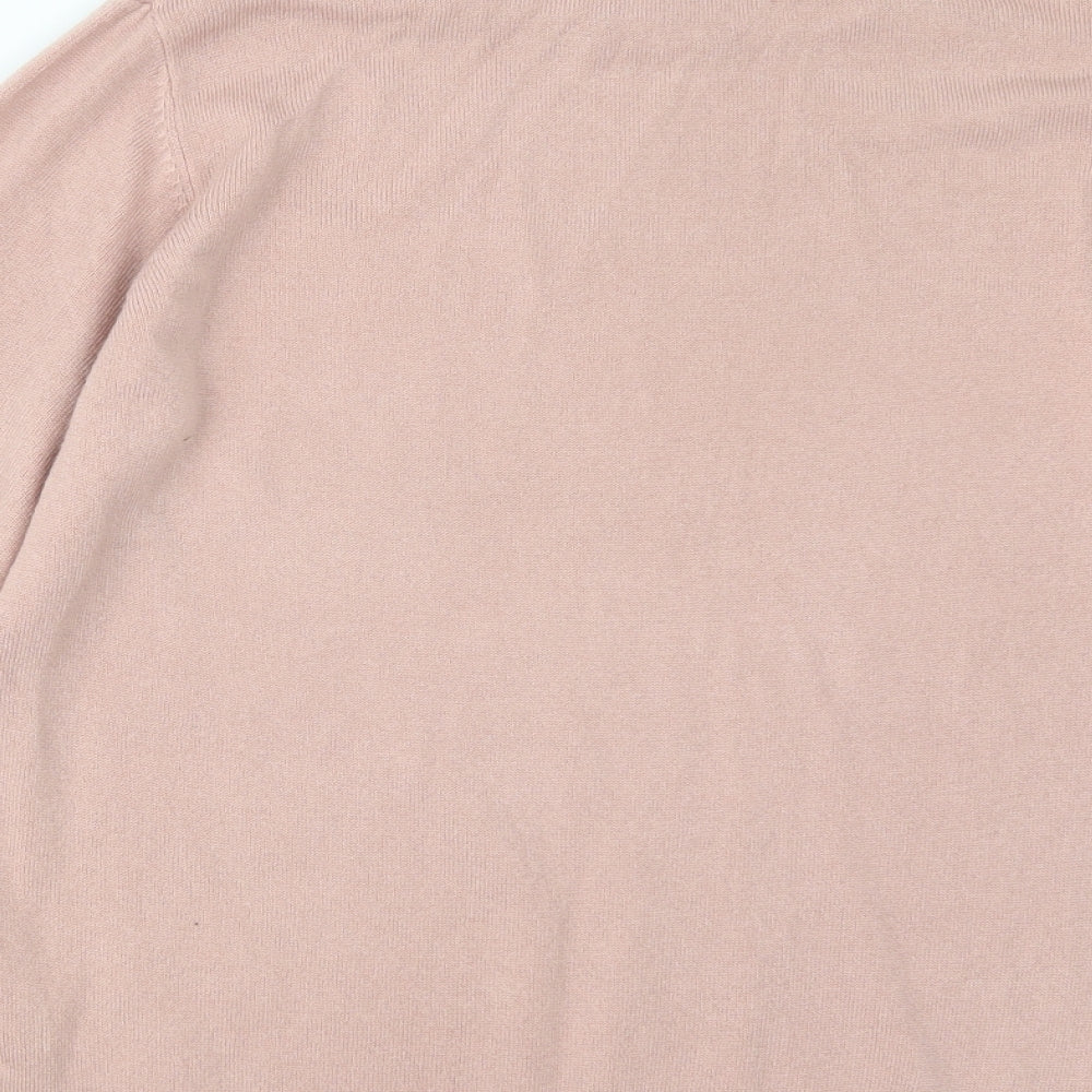 Intuition Womens Pink Knit Pullover Jumper Size 12