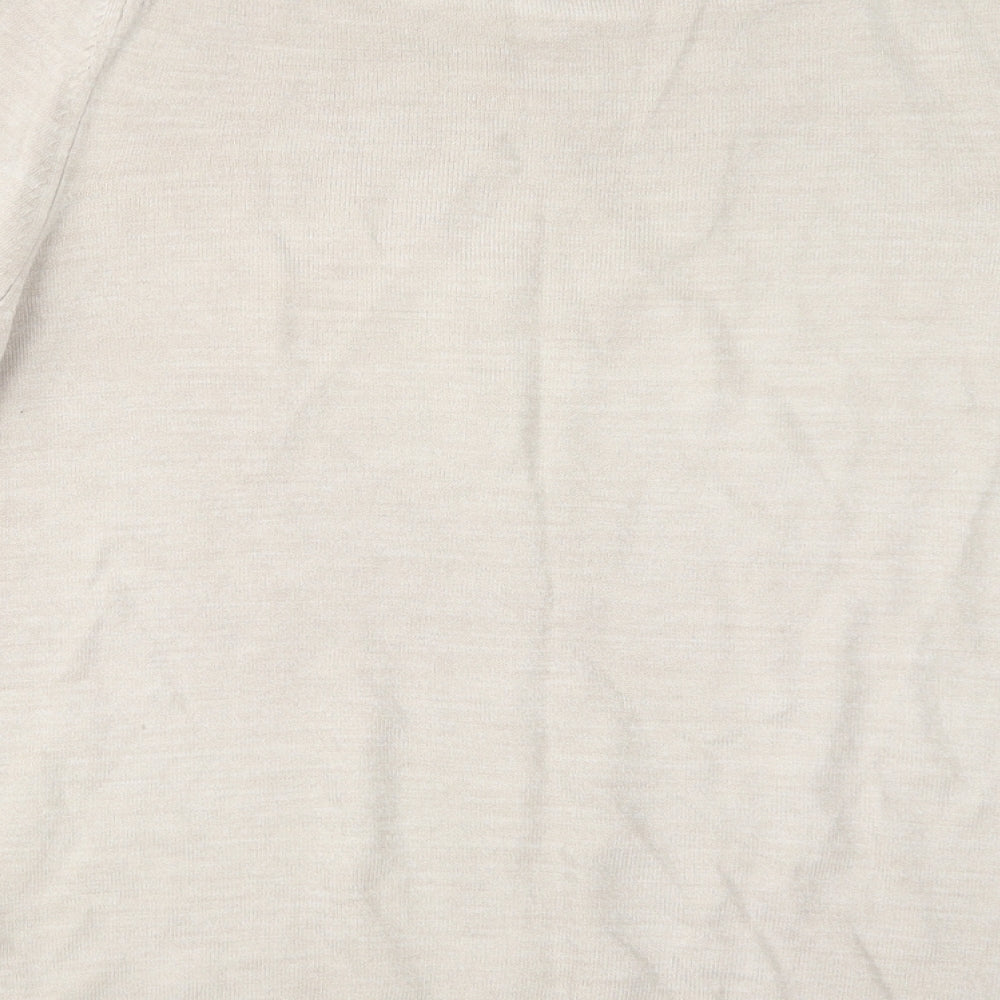 Marks and Spencer Womens Beige Knit Pullover Jumper Size 12