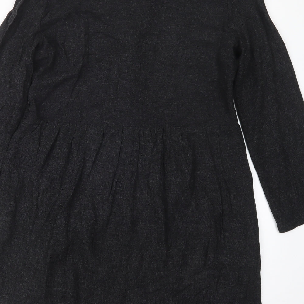 Zara Womens Black T-Shirt Dress Size S