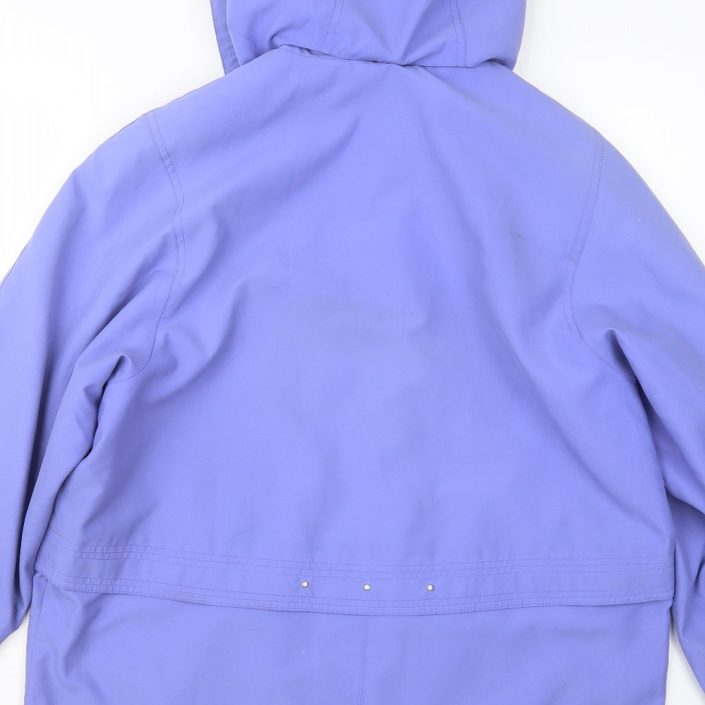 Telemac Womens Purple Jacket Coat Size M